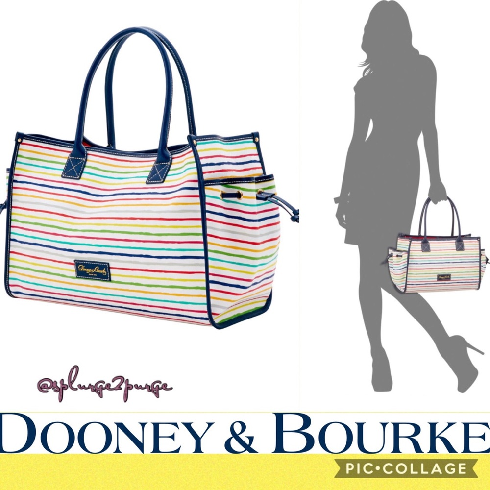 🌈 DOONEY & BOURKE 🌈 Watercolor Striped Tote -NWT